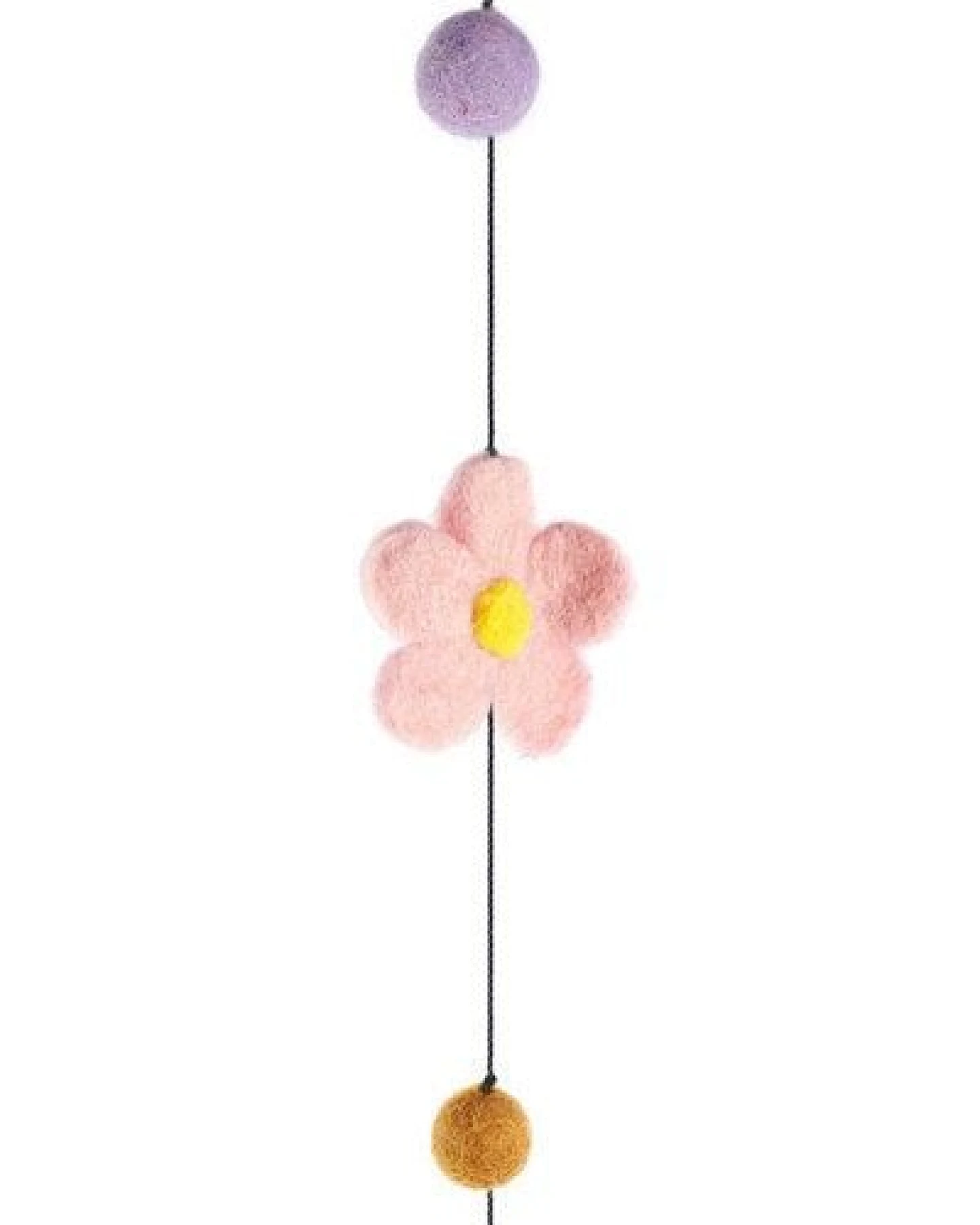 short'n'pietz Langes Mobile mit Fröschen und Blumen, handgefilzt – Ansicht 3