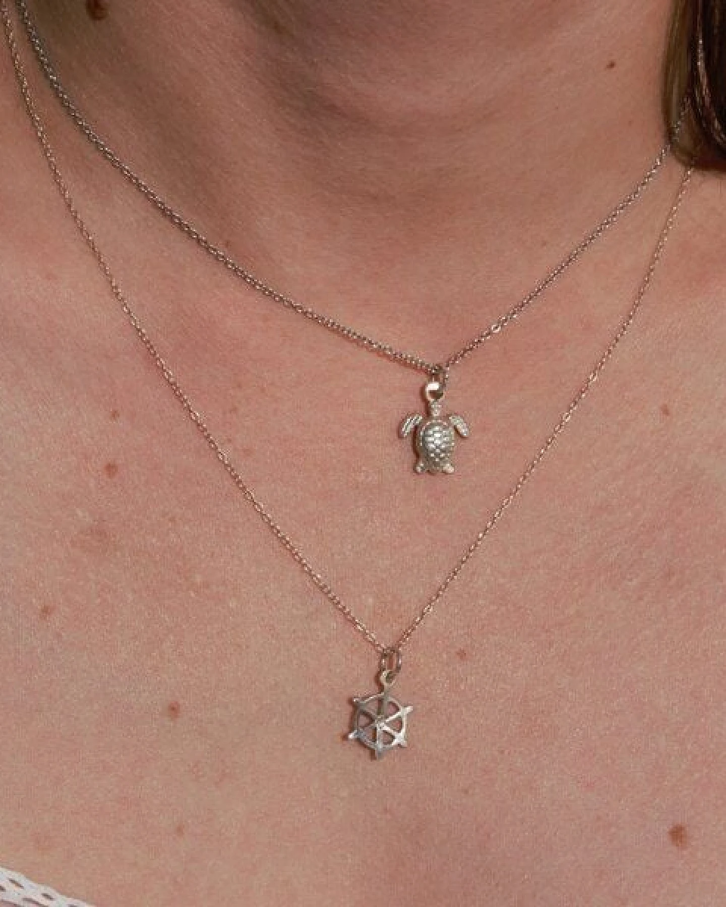 pakilia Silber Kette Schildkröte klein Fair-Trade und handmade – Ansicht 4