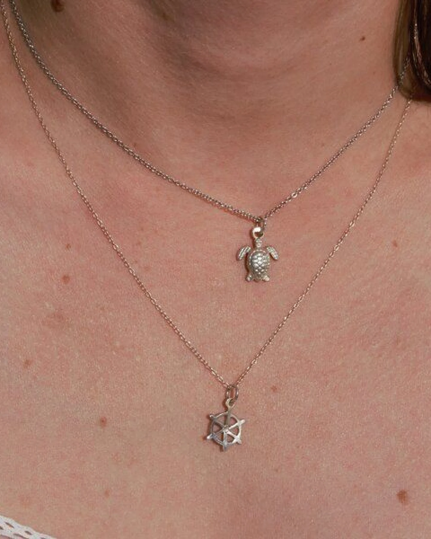 pakilia Silber Kette Schildkröte klein Fair-Trade und handmade – Ansicht 4