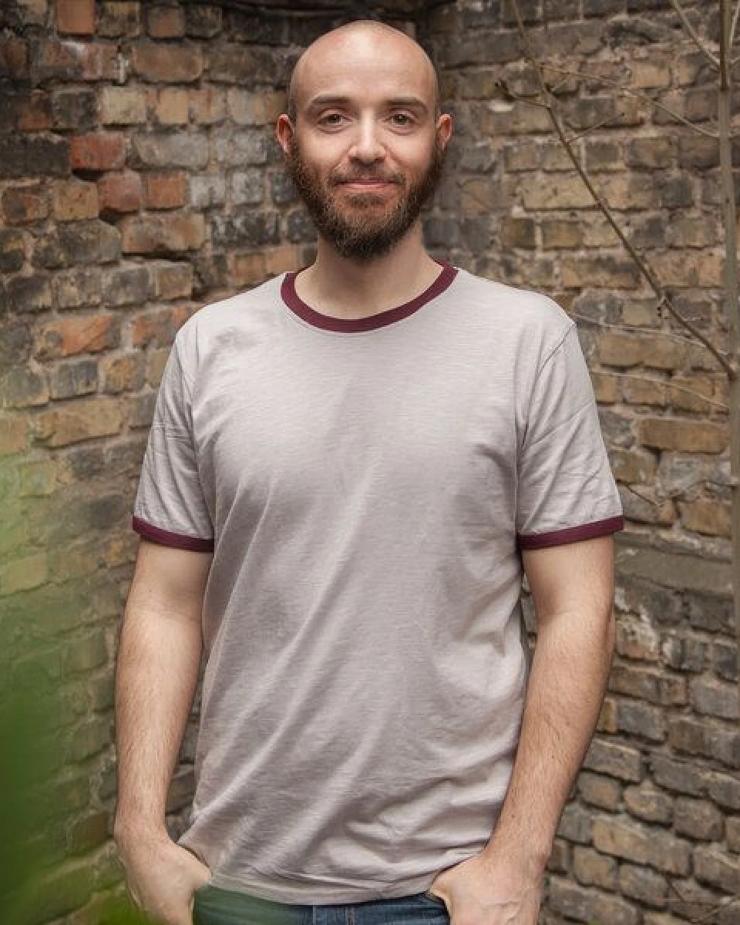 päfjes Basic Ringer Unisex T-Shirt - Fair gehandelt aus Baumwolle Slub - Bio – Ansicht 3