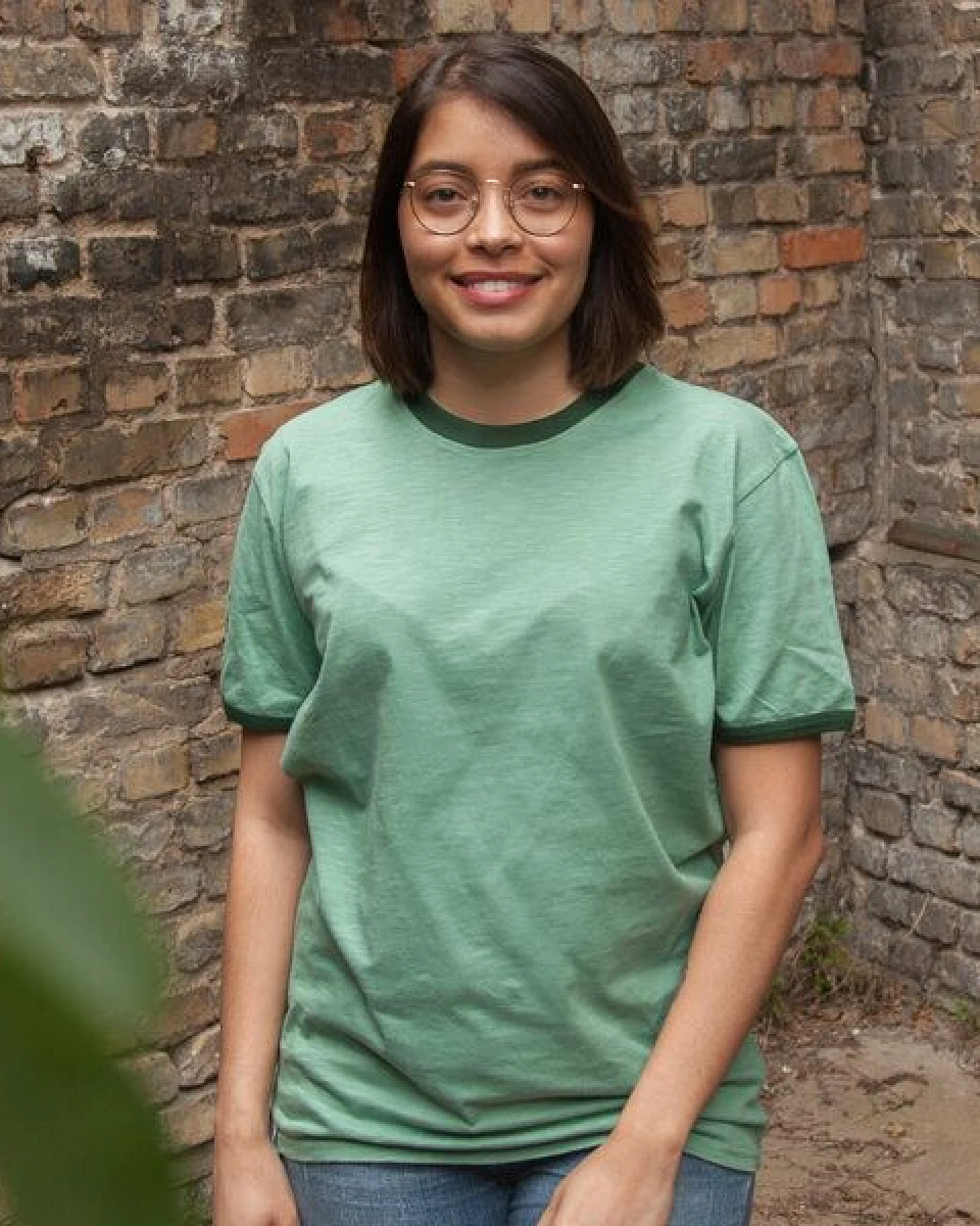 päfjes Basic Ringer Unisex T-Shirt - Fair gehandelt aus Baumwolle Slub - Bio – Ansicht 2