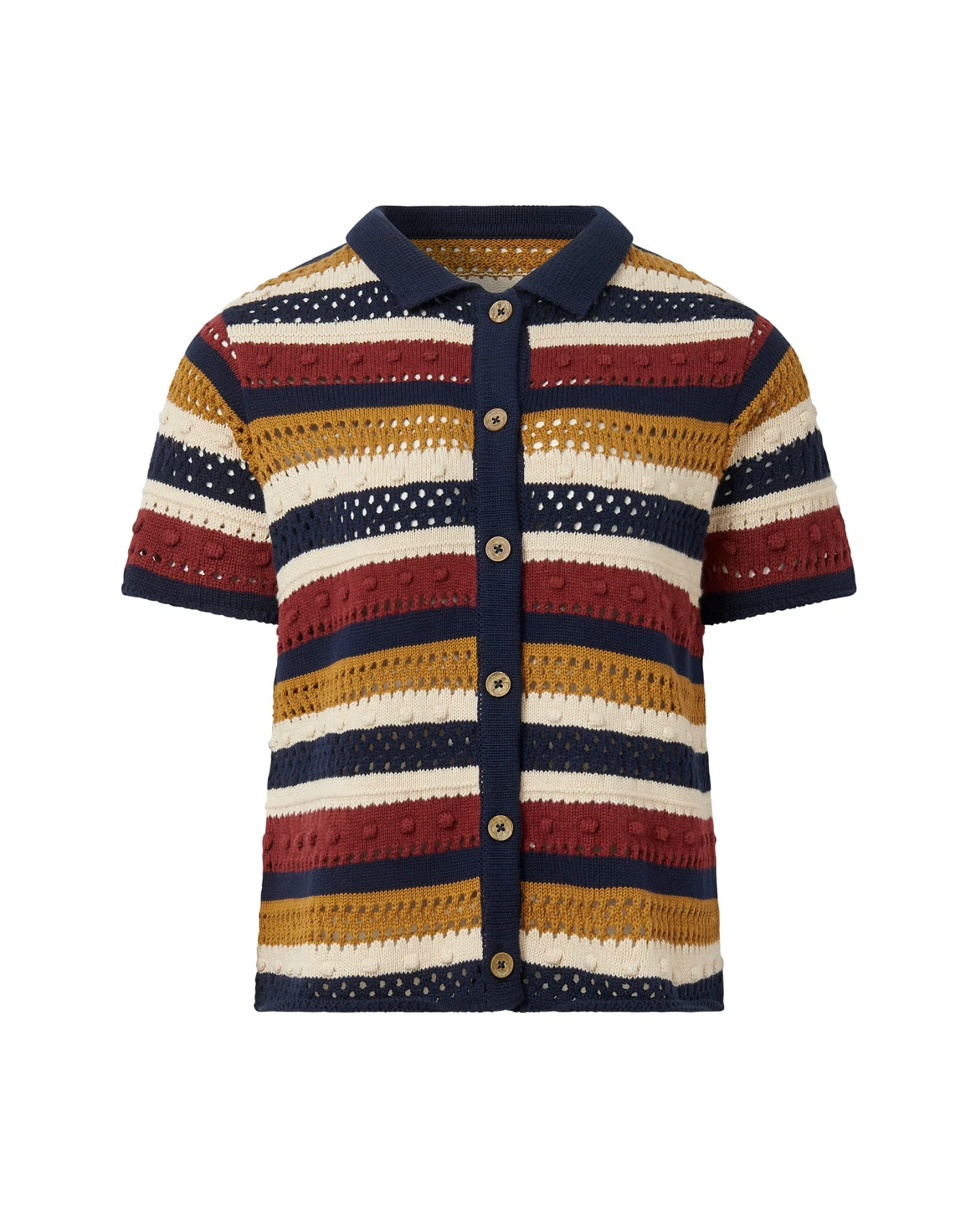KOMODO Damen vegan Strickjacke Clara Multicolor – Ansicht 2