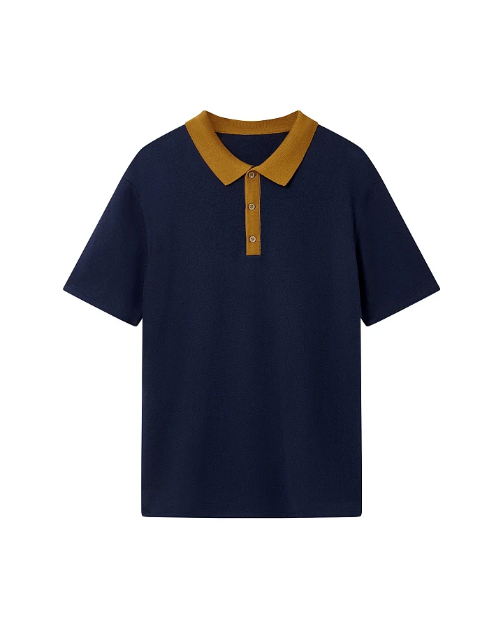 KOMODO Herren vegan Poloshirt Frank Marineblau