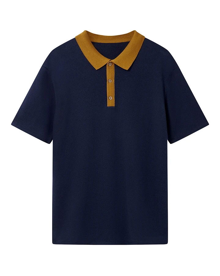 KOMODO Herren vegan Poloshirt Frank Marineblau