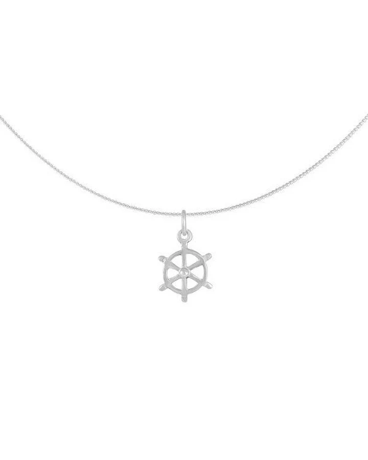 pakilia Silber Kette Steuerrad Fair-Trade und handmade
