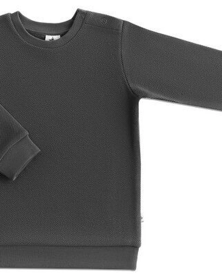 Leela Cotton Baby und Kinder Piqué Sweatshirt reine Bio-Baumwolle