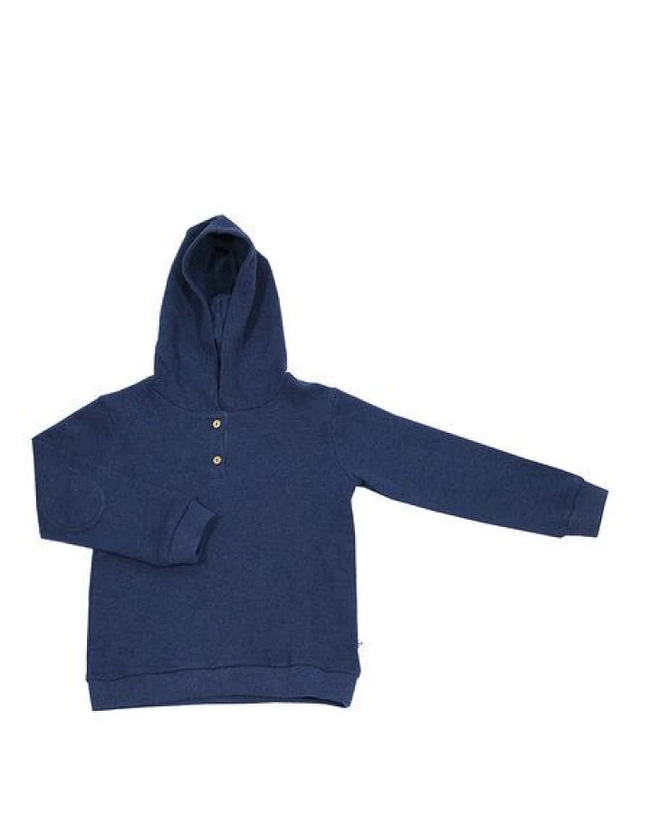 Leela Cotton Baby und Kinder Piqué Kapuzenshirt reine Bio-Baumwolle