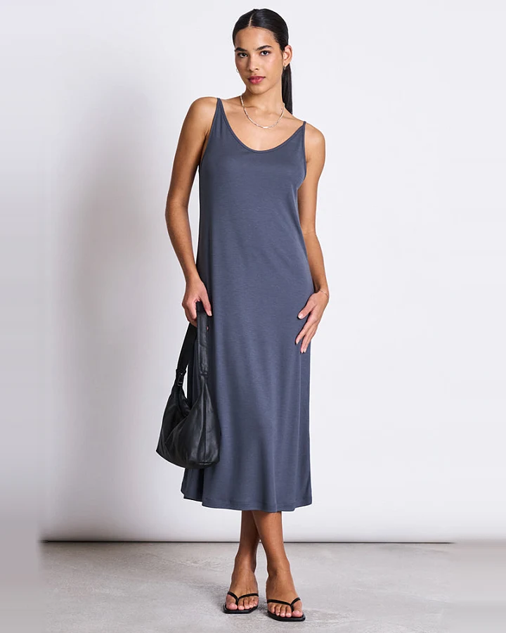 JAN 'N JUNE Damen vegan Kleid Midi Triangle Turbulence