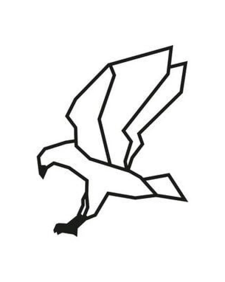 BeWooden Wanddekoration aus Holz - Adler Silhouette