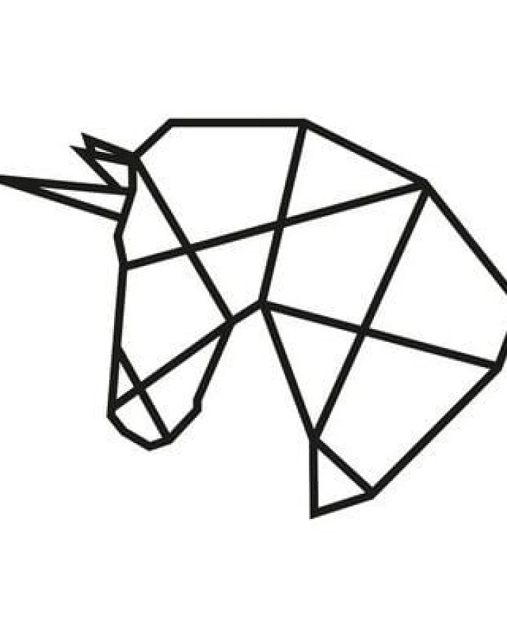 BeWooden Wanddekoration aus Holz - Einhorn Silhouette