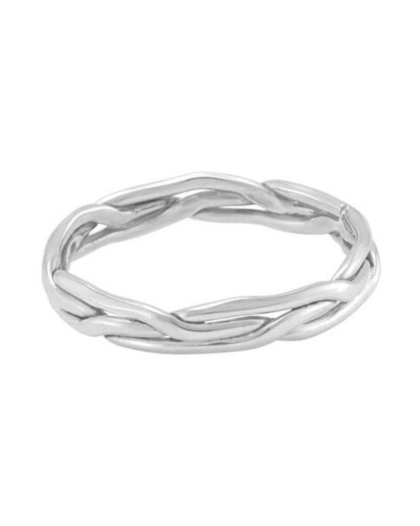 pakilia Silber Ring geflochten gedreht Fair-Trade und handmade – Ansicht 4