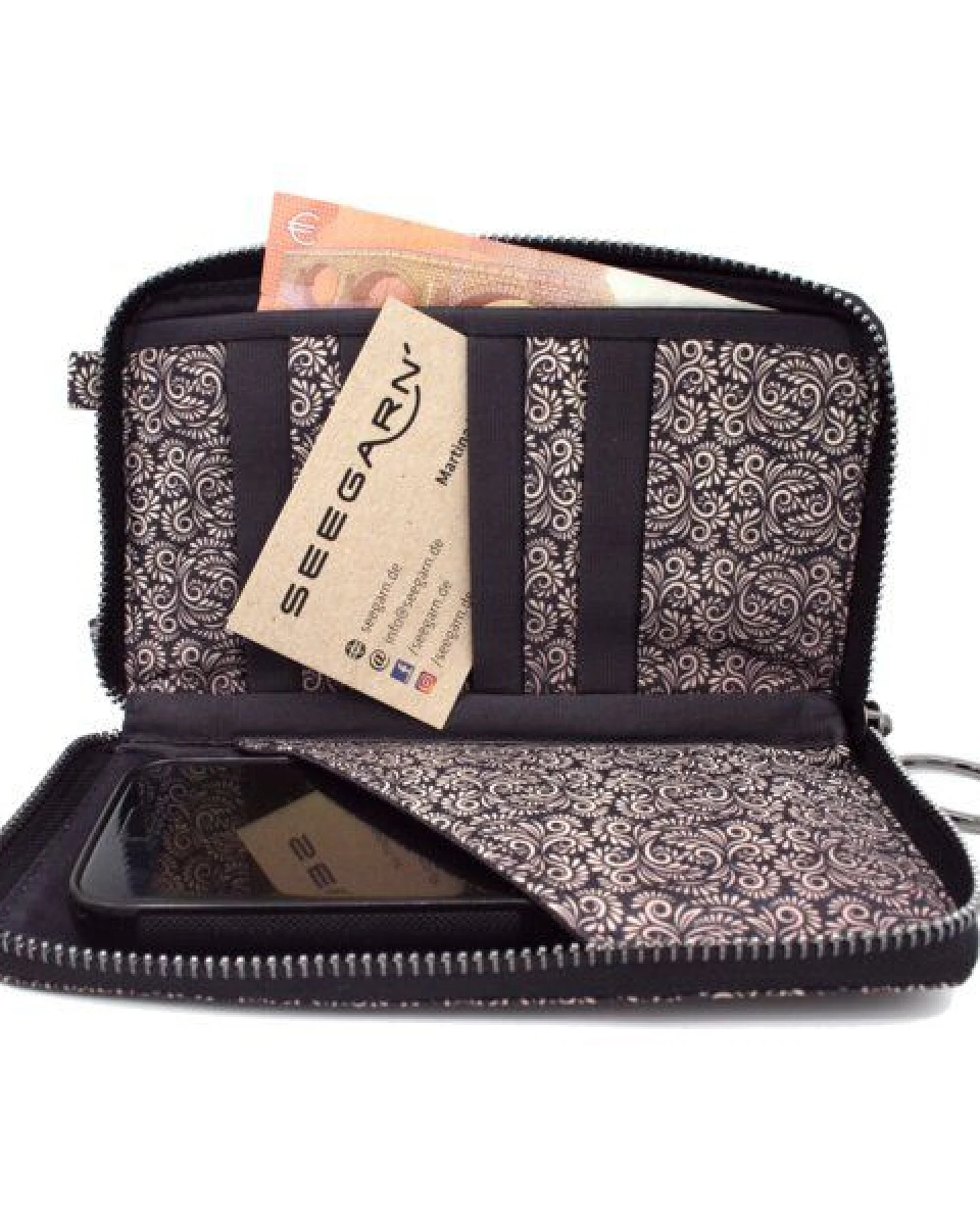 Seegarn-Täschle / 2in1 Handy-Tasche und Geldbeutel (MB26) – Ansicht 4