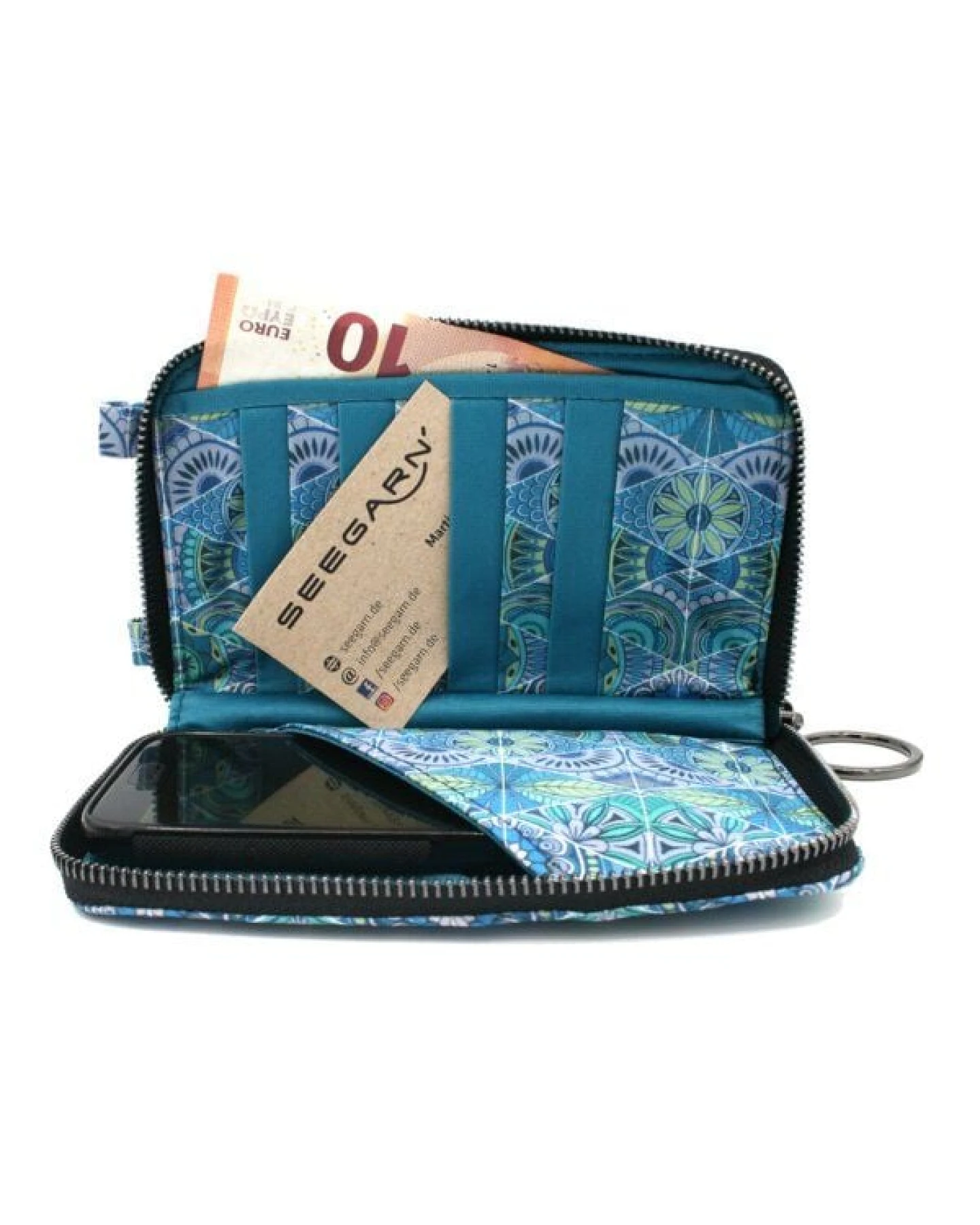 Seegarn-Täschle / 2in1 Handy-Tasche und Geldbeutel (MB09) – Ansicht 4