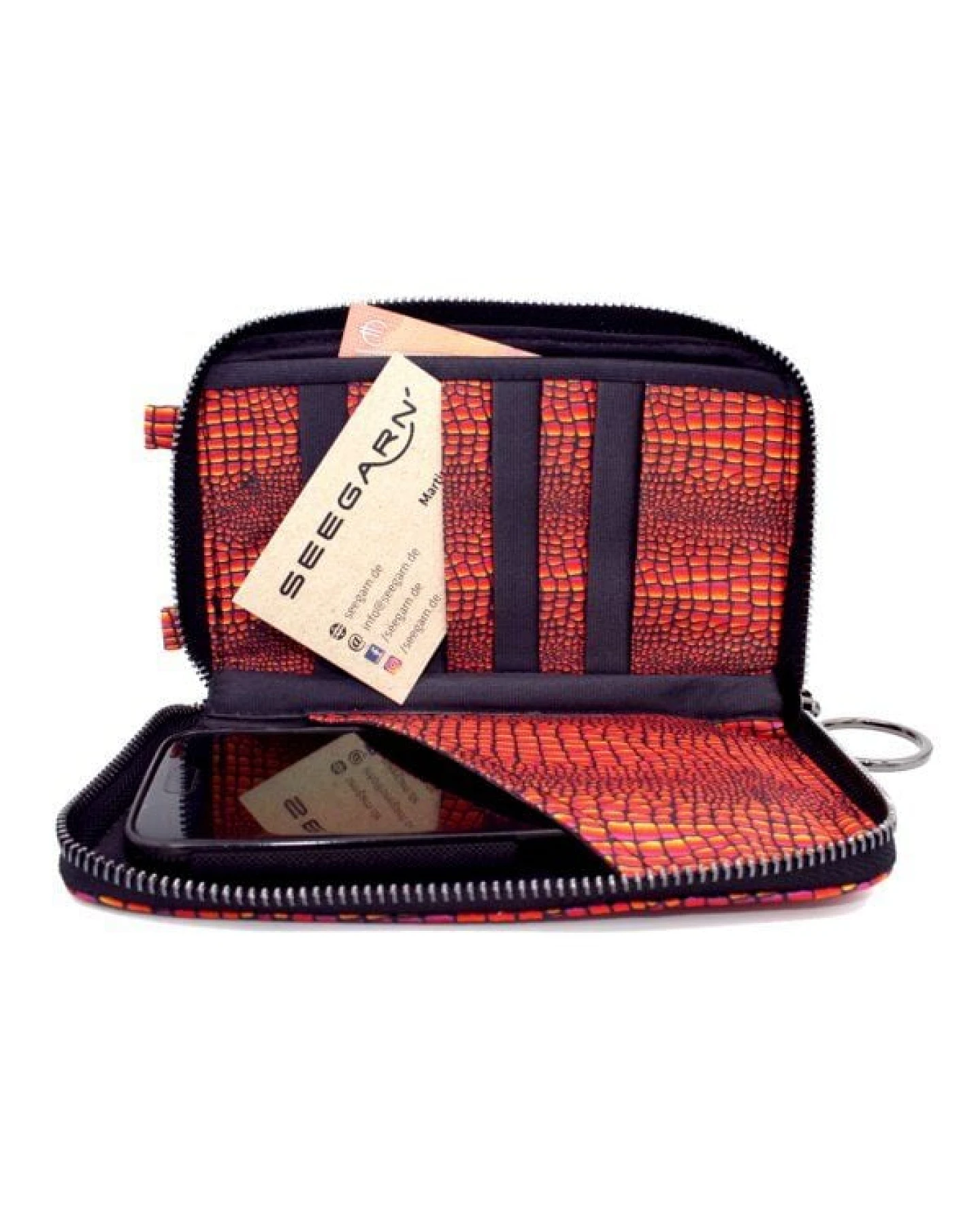 Seegarn-Täschle / 2in1 Handy-Tasche und Geldbeutel (MB05) – Ansicht 4