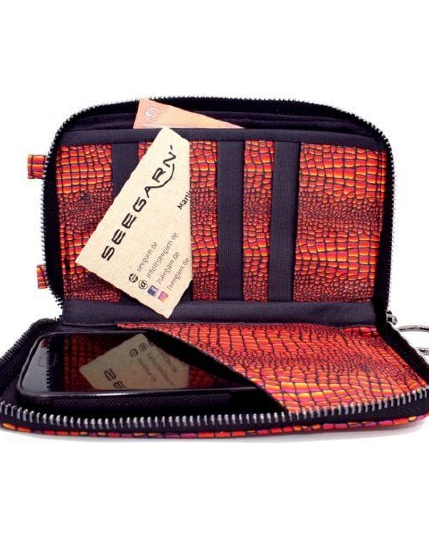 Seegarn-Täschle / 2in1 Handy-Tasche und Geldbeutel (MB05) – Ansicht 4