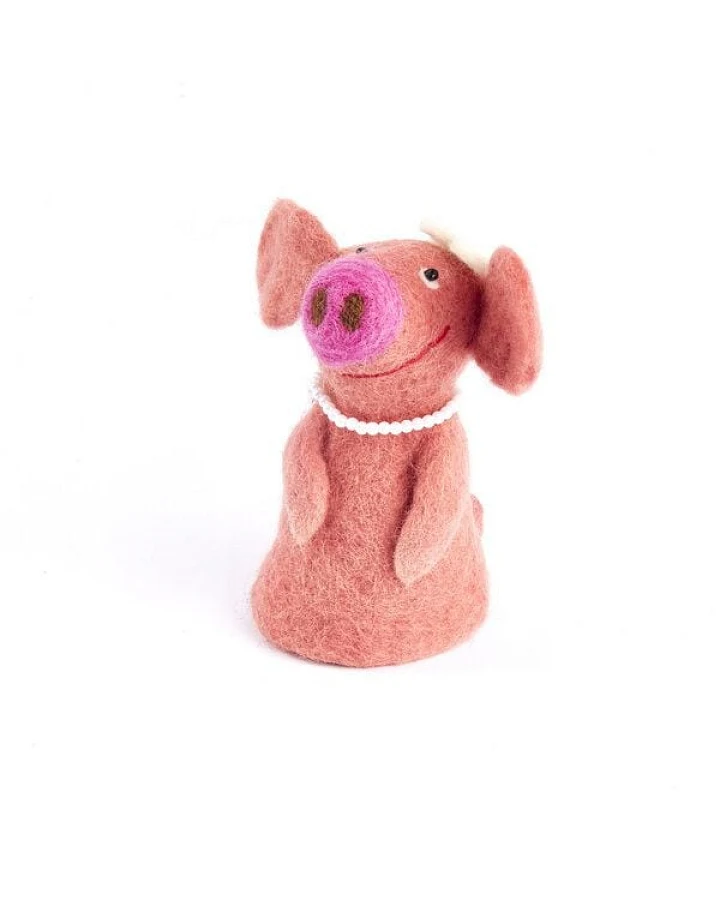 short'n'pietz Schwein Braut als Filz Eierwärmer