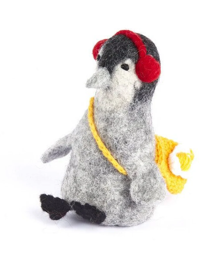 short'n'pietz Pinguin als Filz Eierwärmer