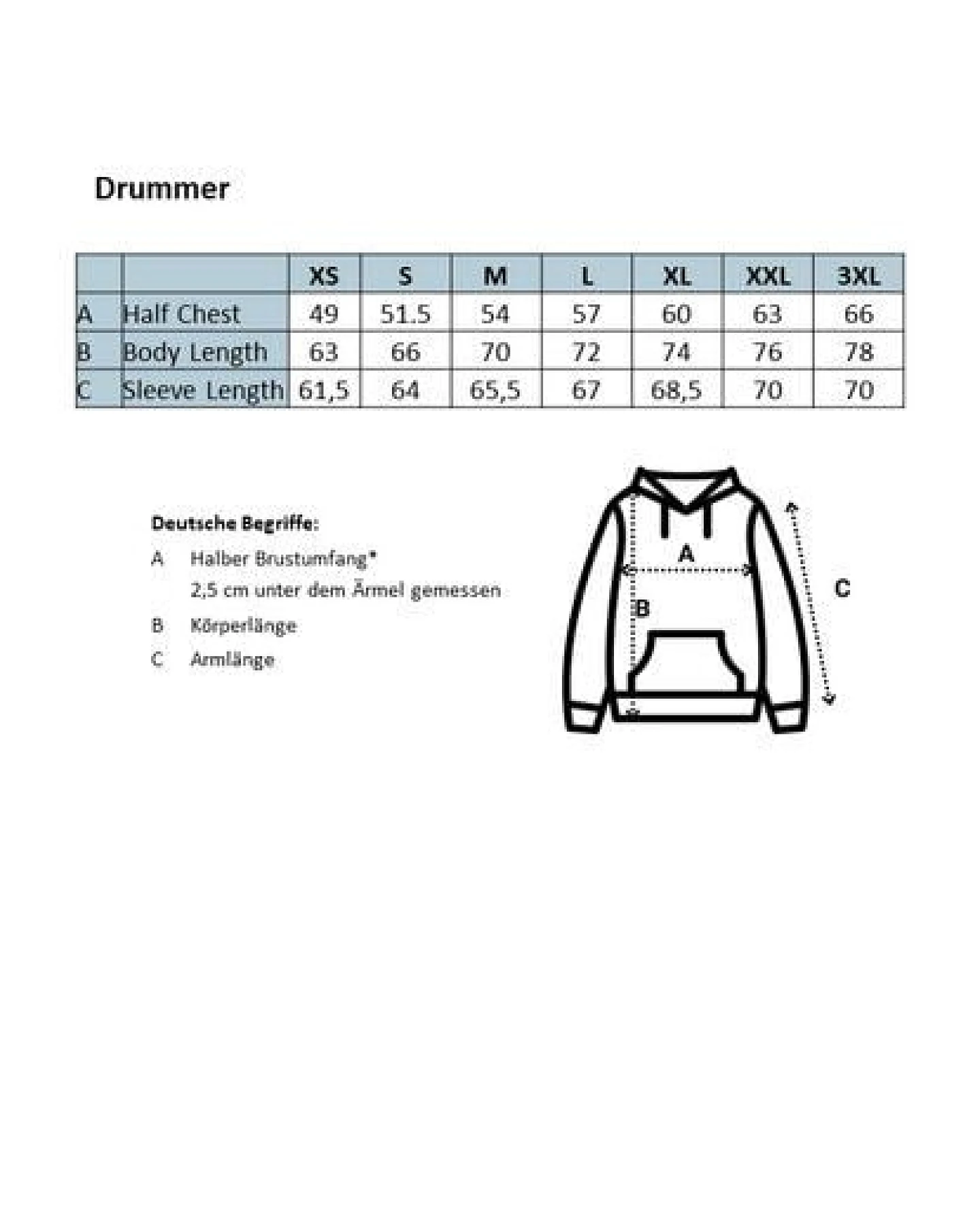 TORLAND Basic Hoodie DRUMMER – Ansicht 3