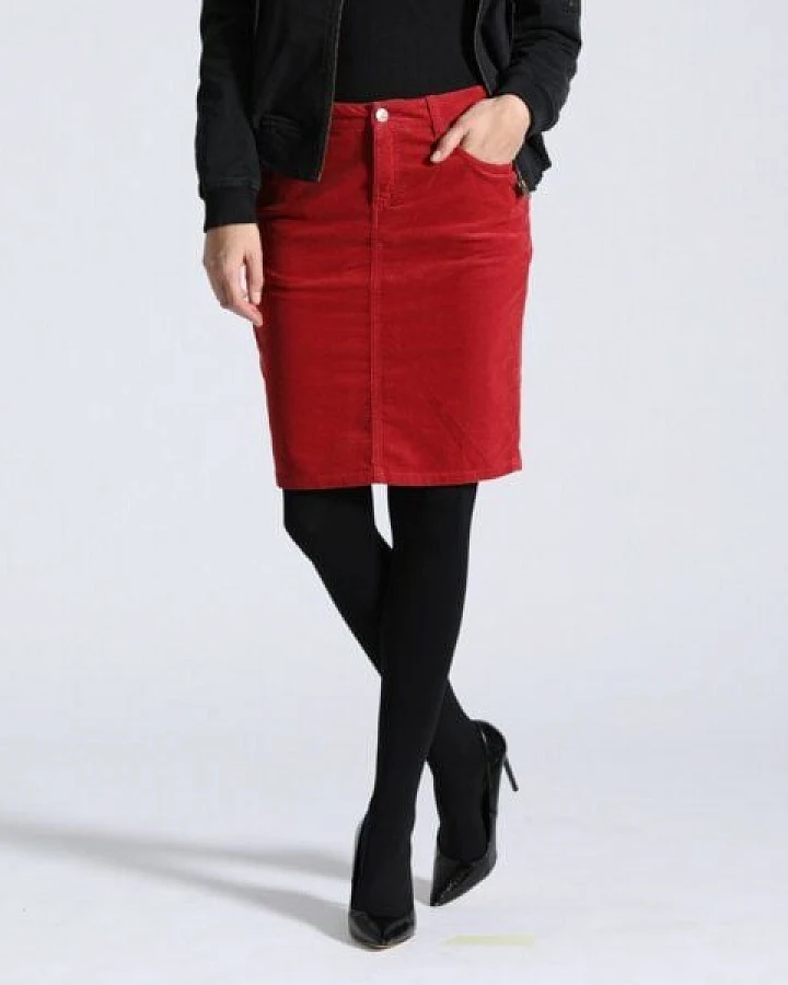 Feuervogl Kordrock Svea Pencil-Skirt