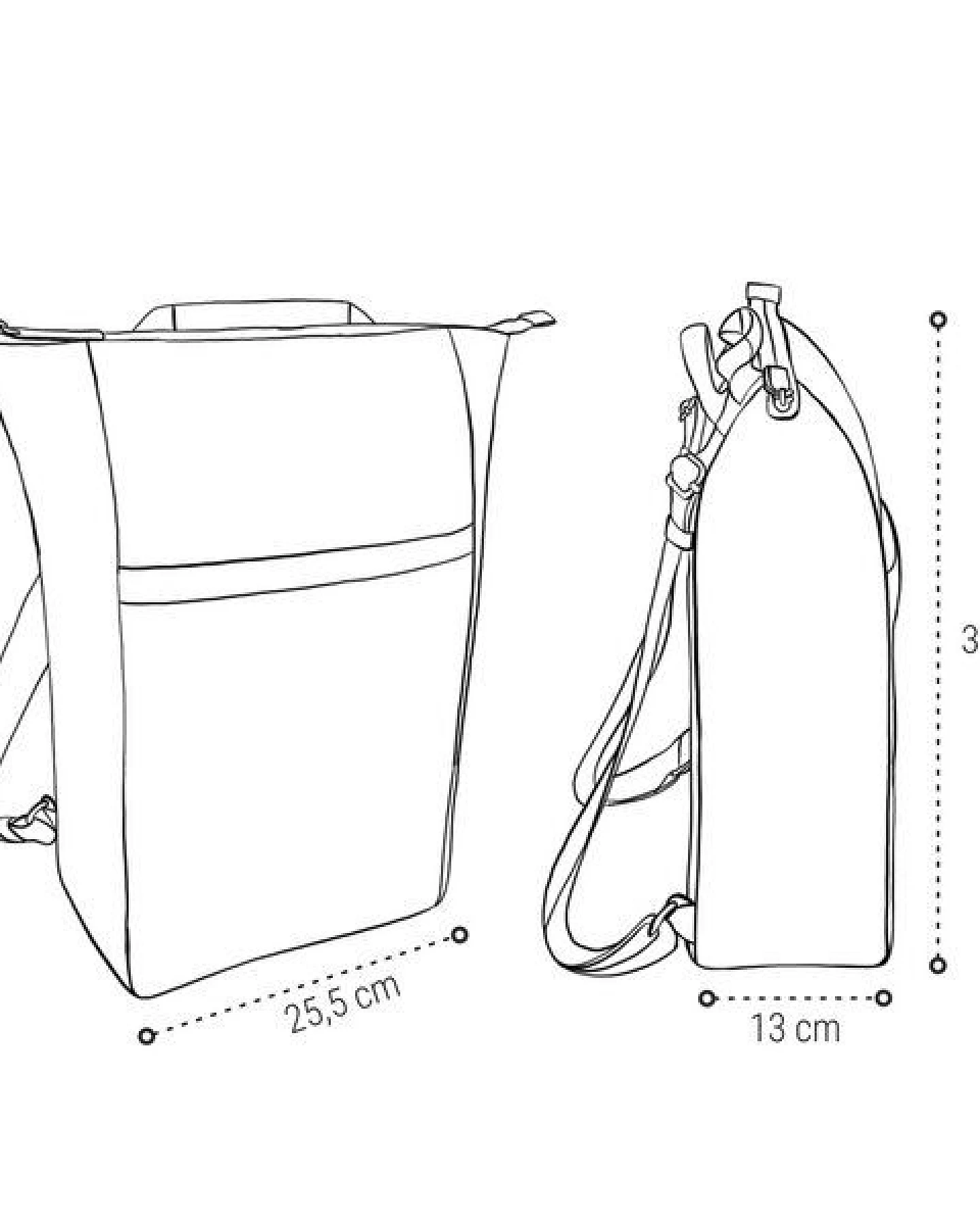 Sperling 2-in-1 Rucksack "Triple" aus recyceltem PET & Kork – Ansicht 3