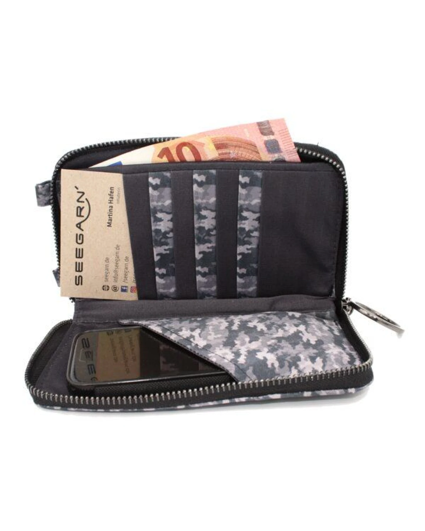 Seegarn-Täschle / 2in1 Handy-Tasche und Geldbeutel (MB11) – Ansicht 4