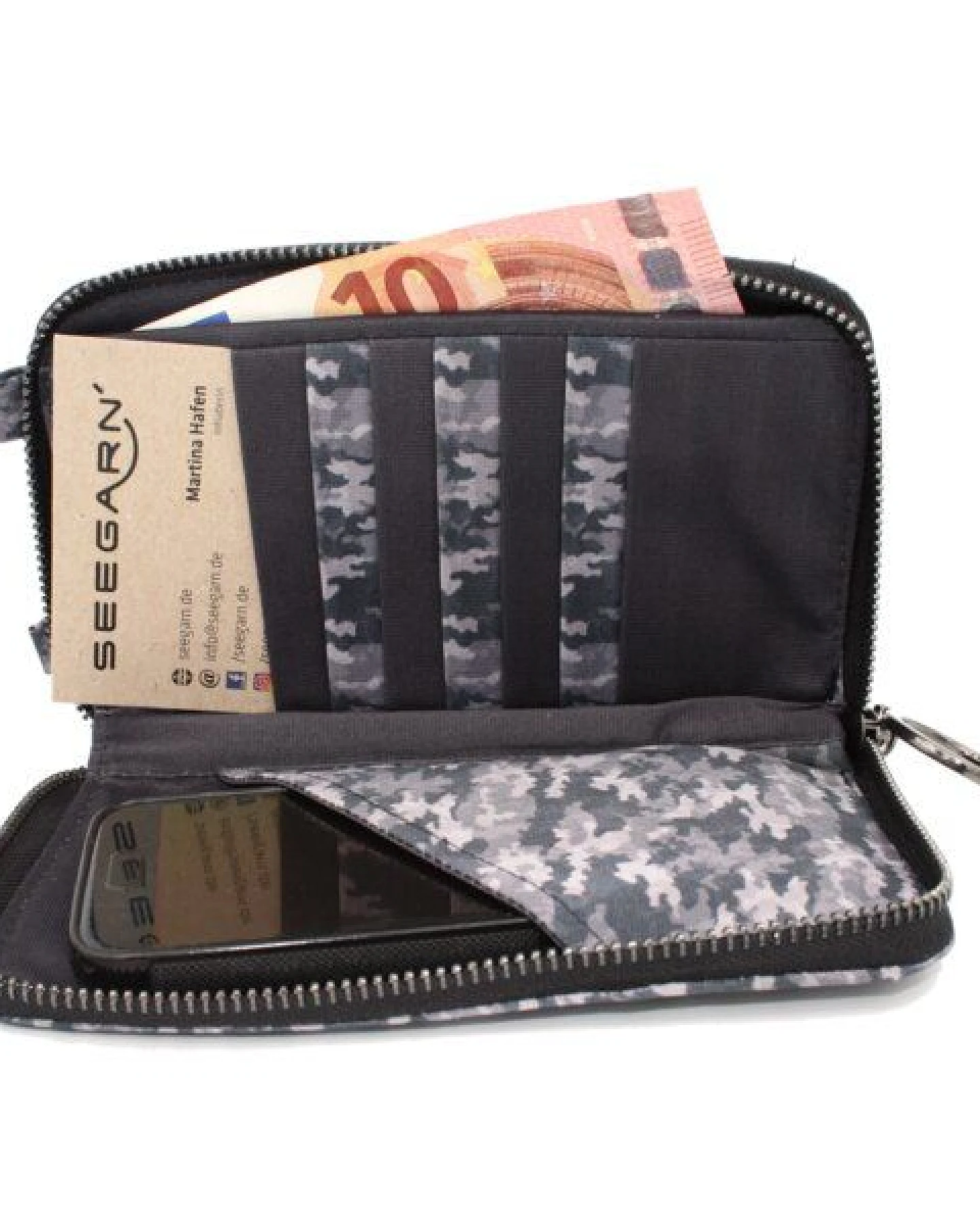 Seegarn-Täschle / 2in1 Handy-Tasche und Geldbeutel (MB11) – Ansicht 4