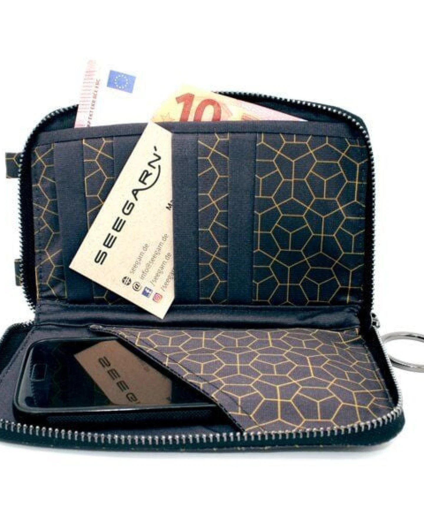 Seegarn-Täschle / 2in1 Handy-Tasche und Geldbeutel (MB36) – Ansicht 4