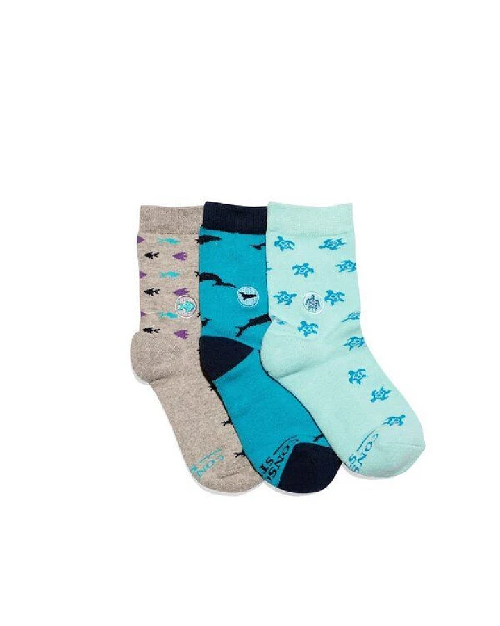 Conscious Step Socken Box für Kinder, die Ozeane schützen