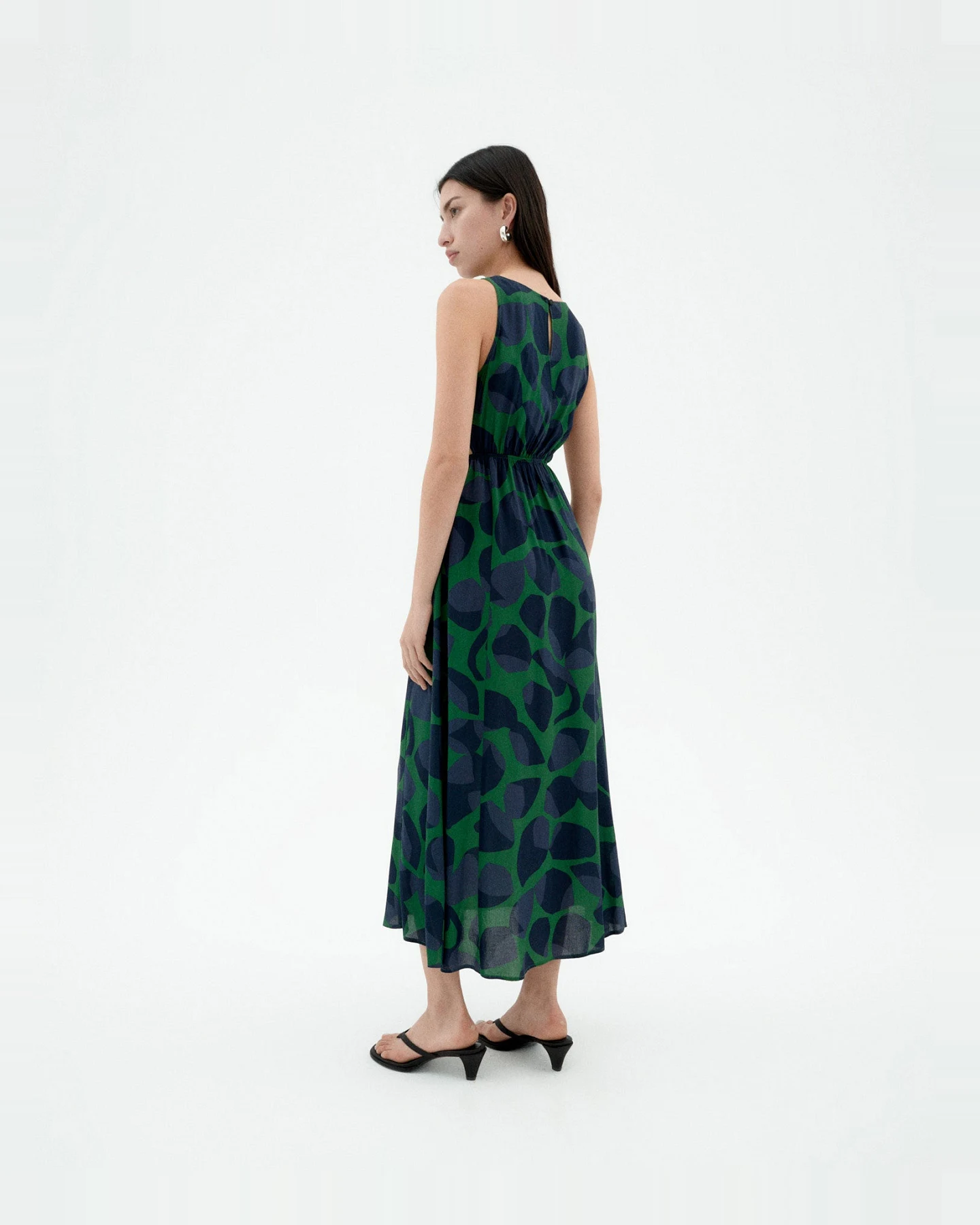 Thinking MU Damen vegan Kleid Leaf Kin Grün – Ansicht 2