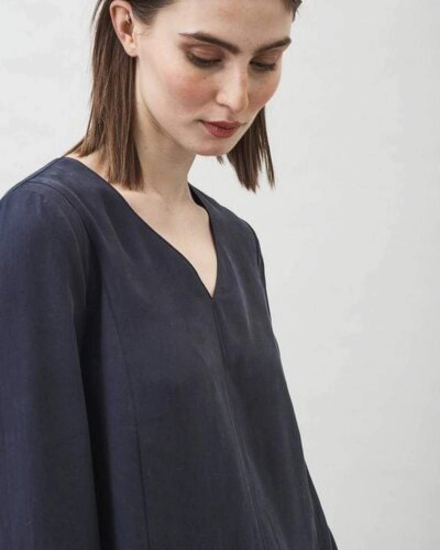 Maska Zuri Tencel Langarm Kleid – Ansicht 4