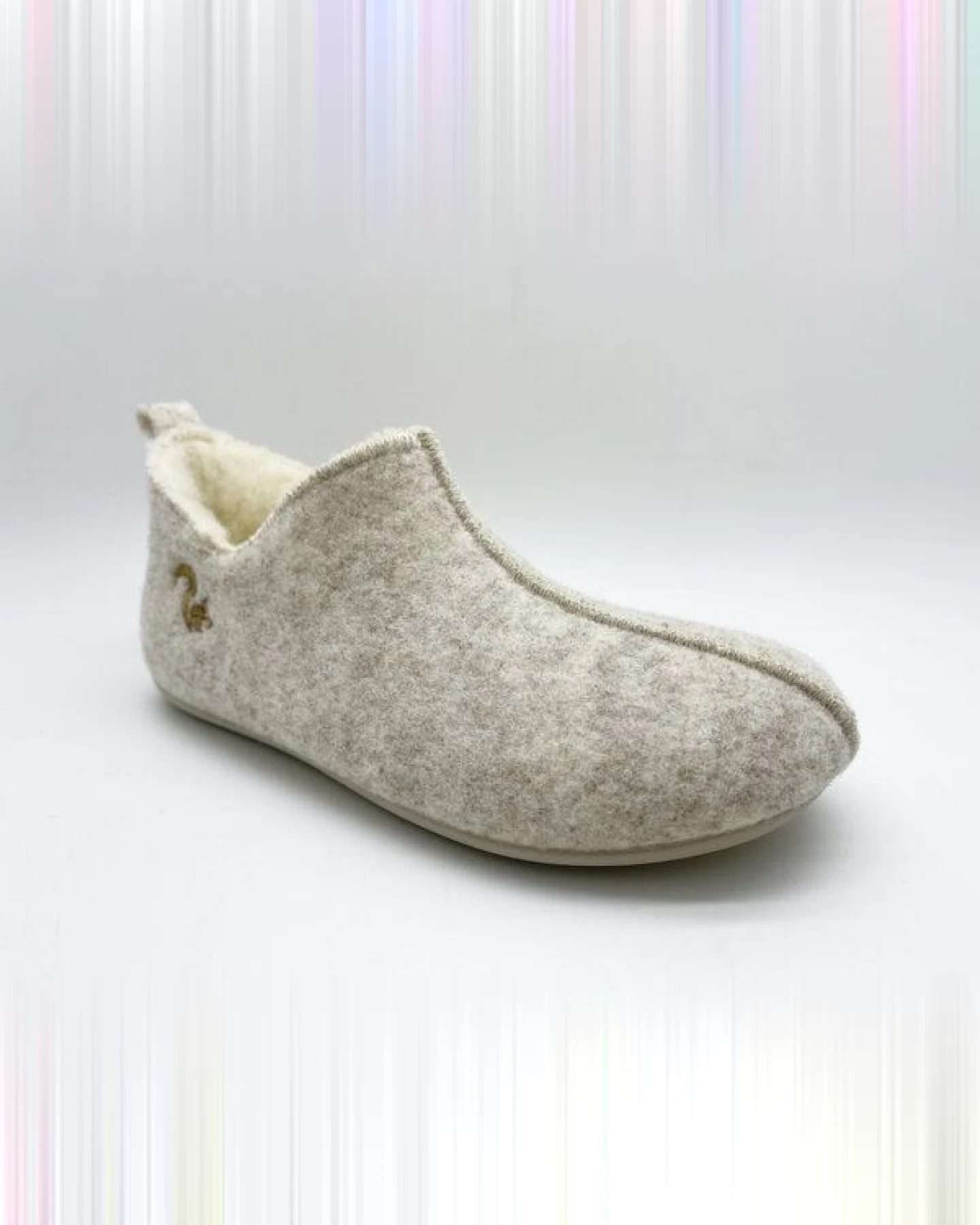 Hausschuh Slipper Boot "thies ®", echte Wolle und Bio-Schurwolle, fair produziert – Ansicht 2