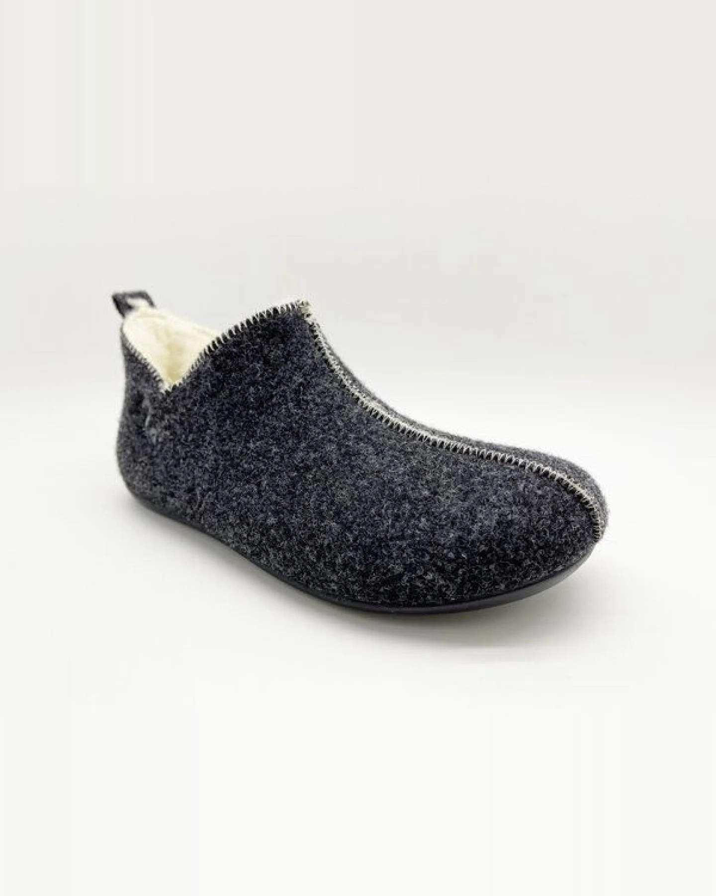 Hausschuh Slipper Boot "thies ®", echte Wolle und Bio-Schurwolle, fair produziert – Ansicht 2