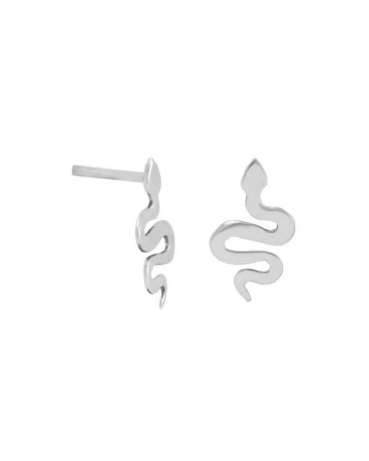 pakilia Silber Ohrstecker Schlange Fair-Trade und handmade