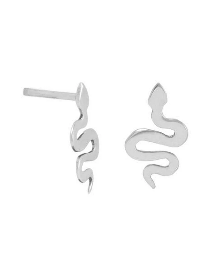 pakilia Silber Ohrstecker Schlange Fair-Trade und handmade