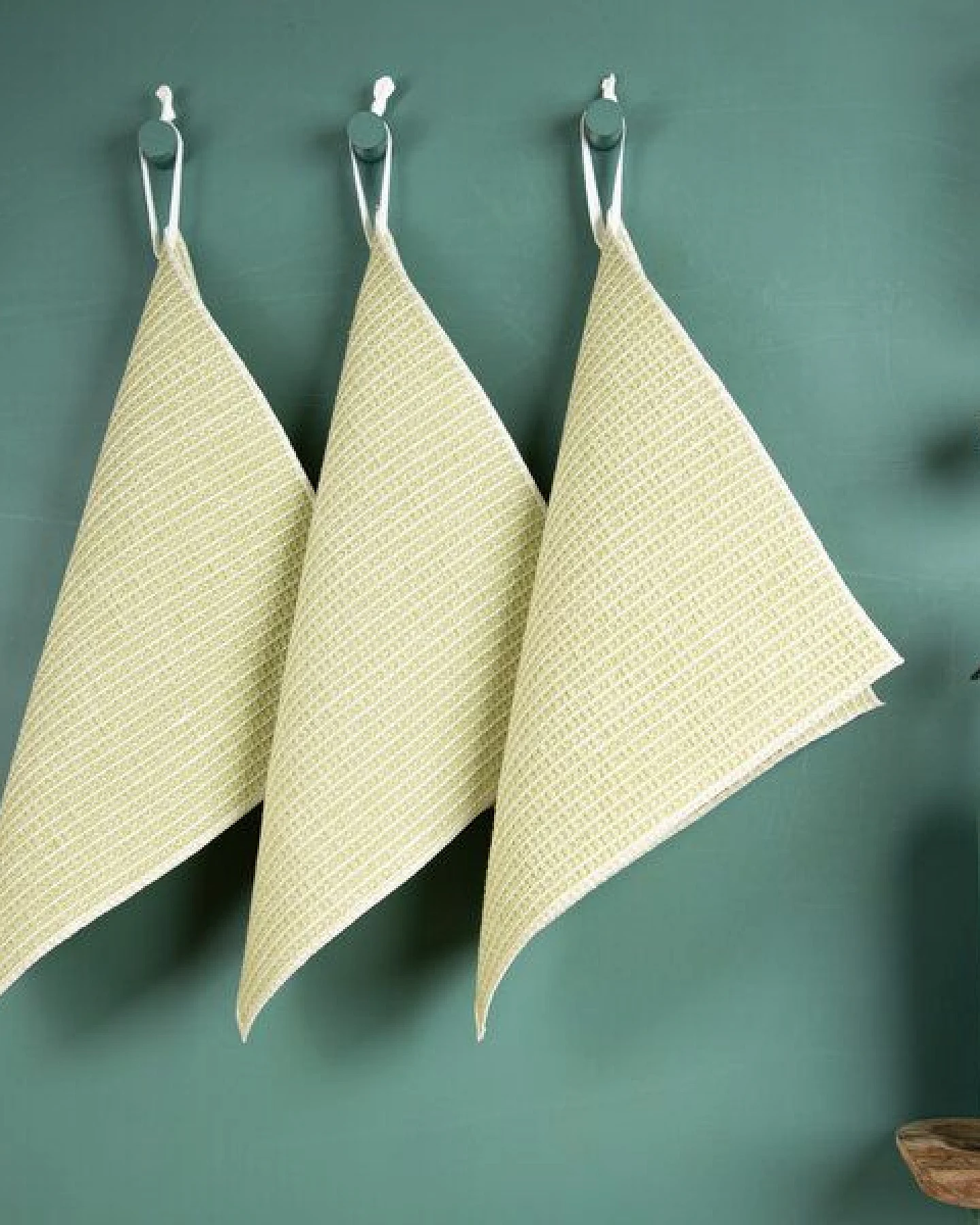nahtur-design 3er Set Putzlappen aus Halbleinen Waffelpiquée – Ansicht 3