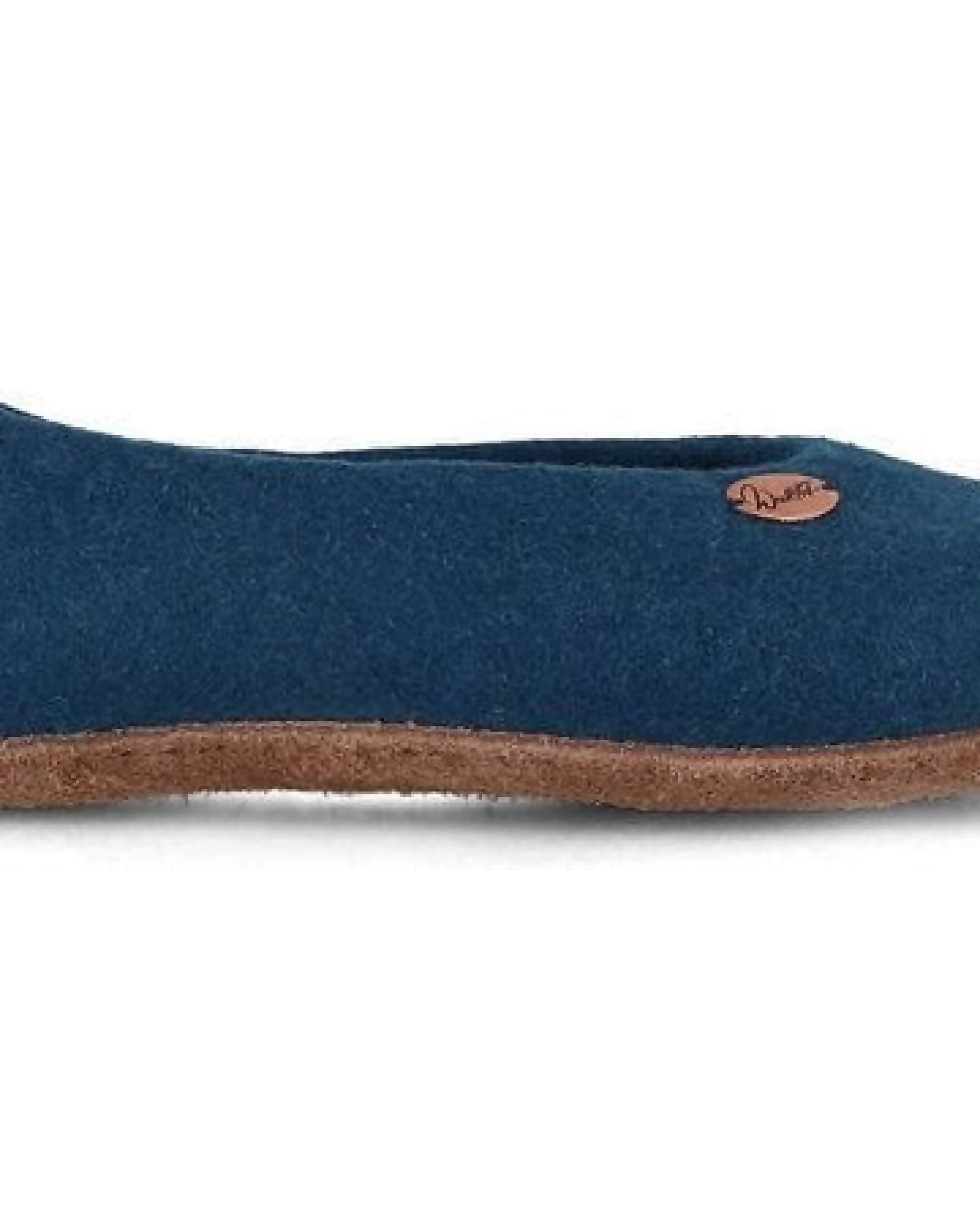 WoolFit Ballerina Hausschuhe mit vegetabiler Ledersohle und Filzeinlage – Ansicht 3
