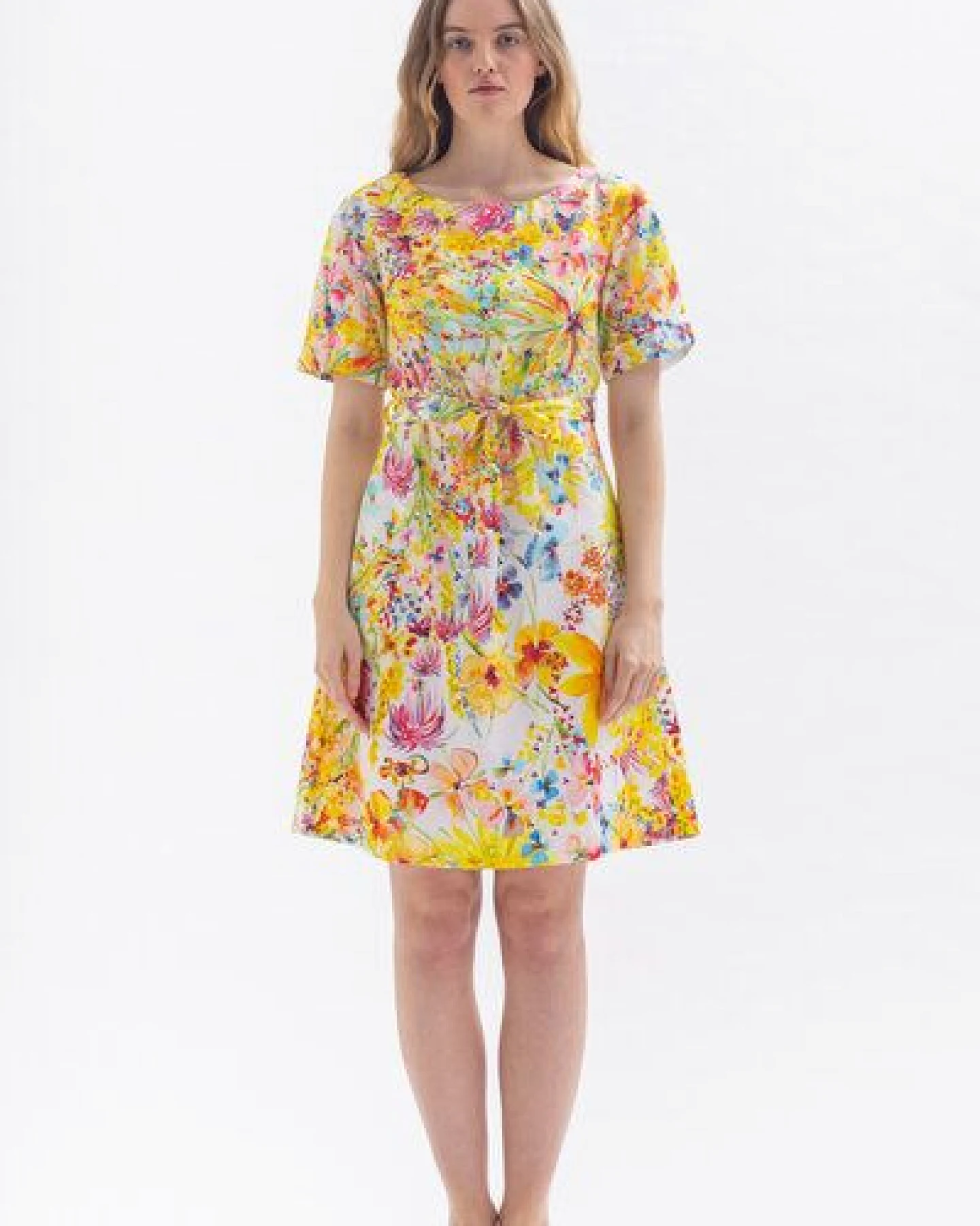 Studio Hertzberg Blumenkleid "SAA-MIRA" aus Bio Baumwolle & Lyocell – Ansicht 2