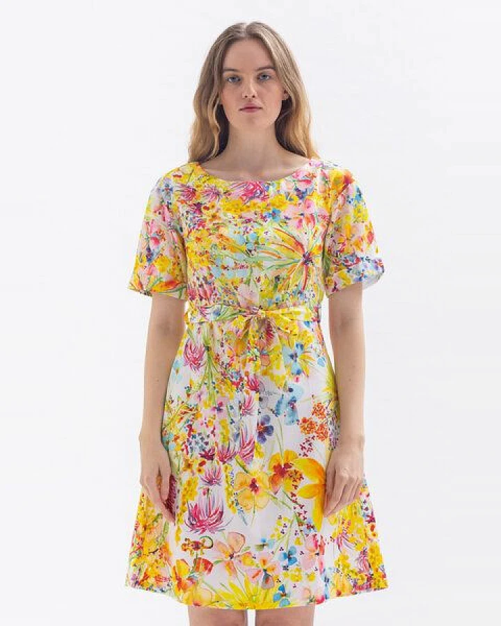 Studio Hertzberg Blumenkleid "SAA-MIRA" aus Bio Baumwolle & Lyocell