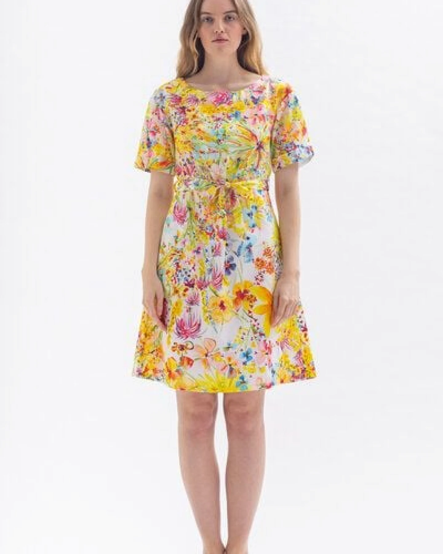 Studio Hertzberg Blumenkleid "SAA-MIRA" aus Bio Baumwolle & Lyocell – Ansicht 2