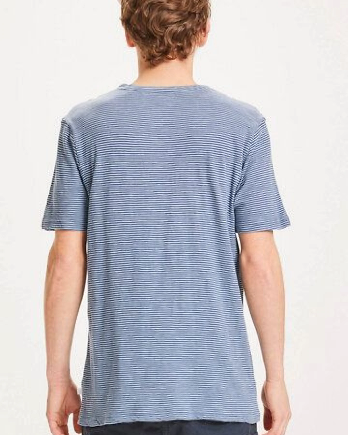 KnowledgeCotton Apparel T-Shirt - ALDER narrow striped tee - aus Bio-Baumwolle – Ansicht 3