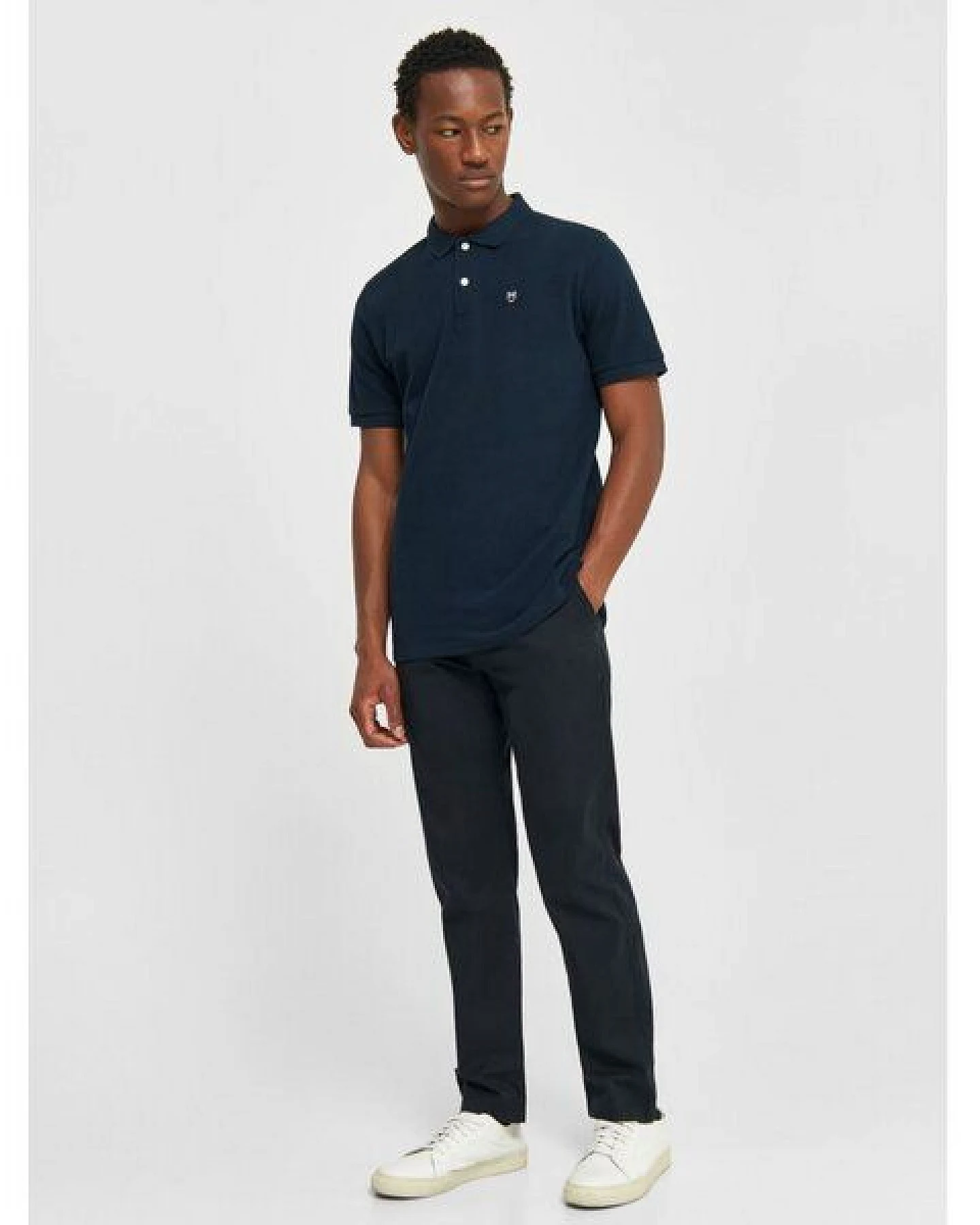 KnowledgeCotton Apparel Poloshirt - ROWAN - aus Bio-Baumwolle – Ansicht 3