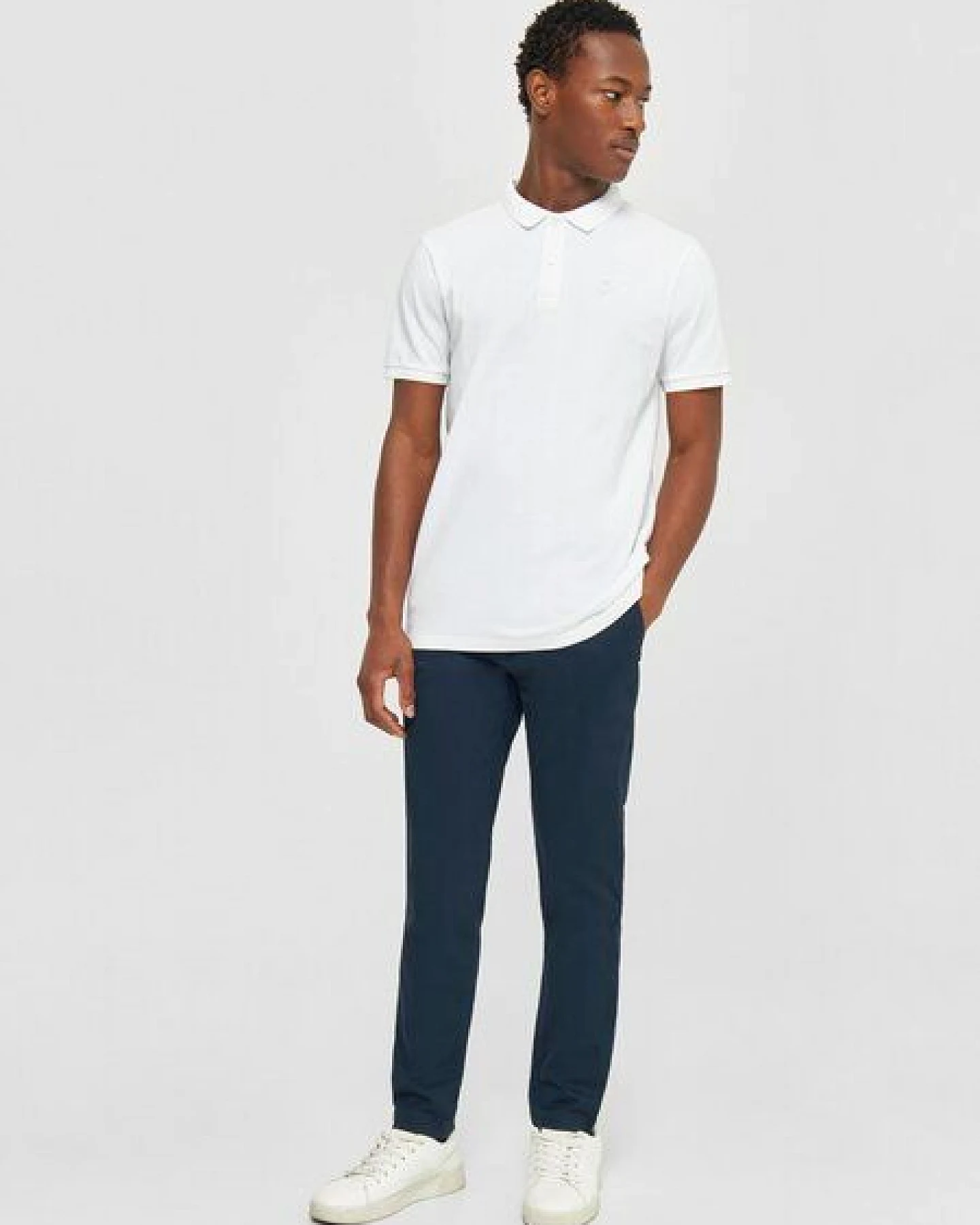 KnowledgeCotton Apparel Poloshirt - ROWAN - aus Bio-Baumwolle – Ansicht 3