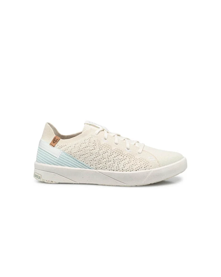 SAOLA Damen vegan Sneaker Damen Cannon Knit 3 Weiß Blassblau
