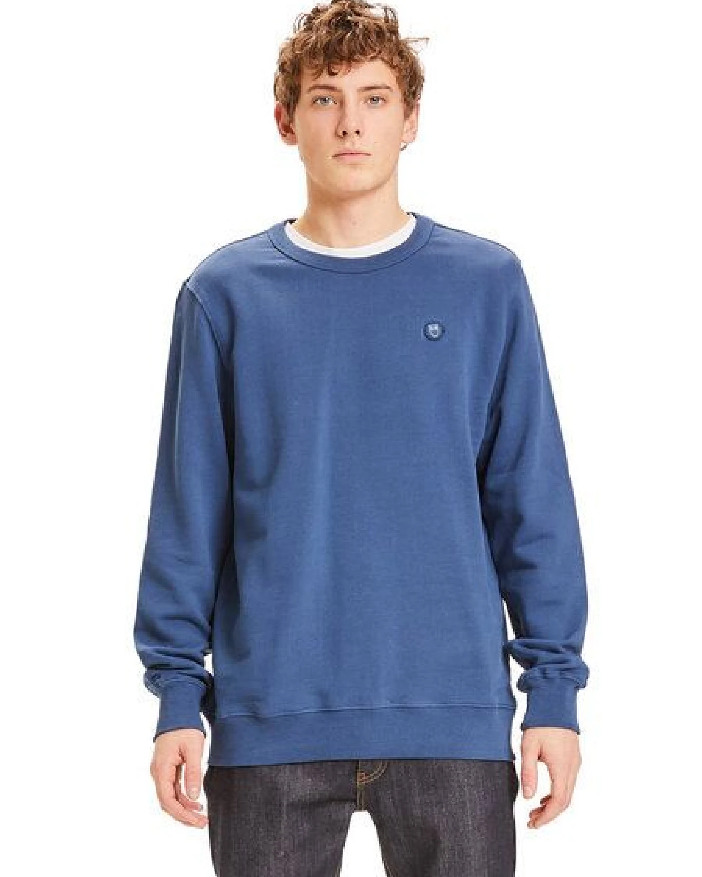 KnowledgeCotton Apparel Sweatshirt - ELM basic badge sweat - aus Bio-Baumwolle – Ansicht 3