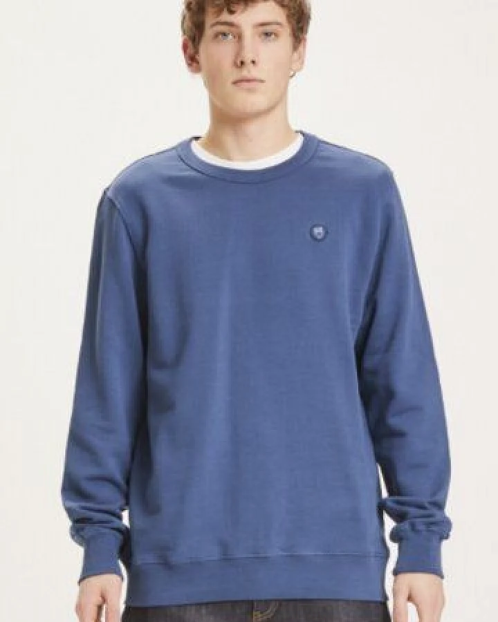 KnowledgeCotton Apparel Sweatshirt - ELM basic badge sweat - aus Bio-Baumwolle