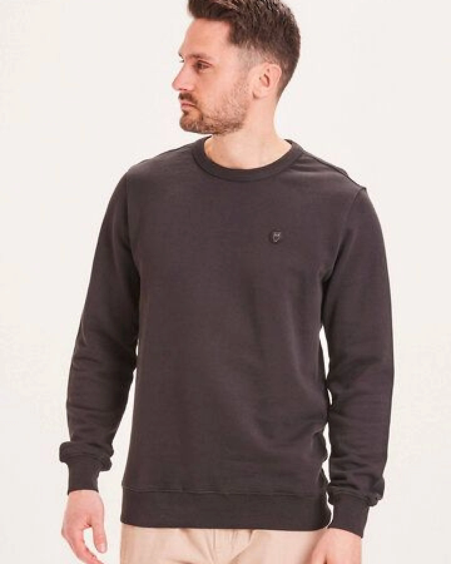 KnowledgeCotton Apparel Sweatshirt - ELM basic badge sweat - aus Bio-Baumwolle – Ansicht 2