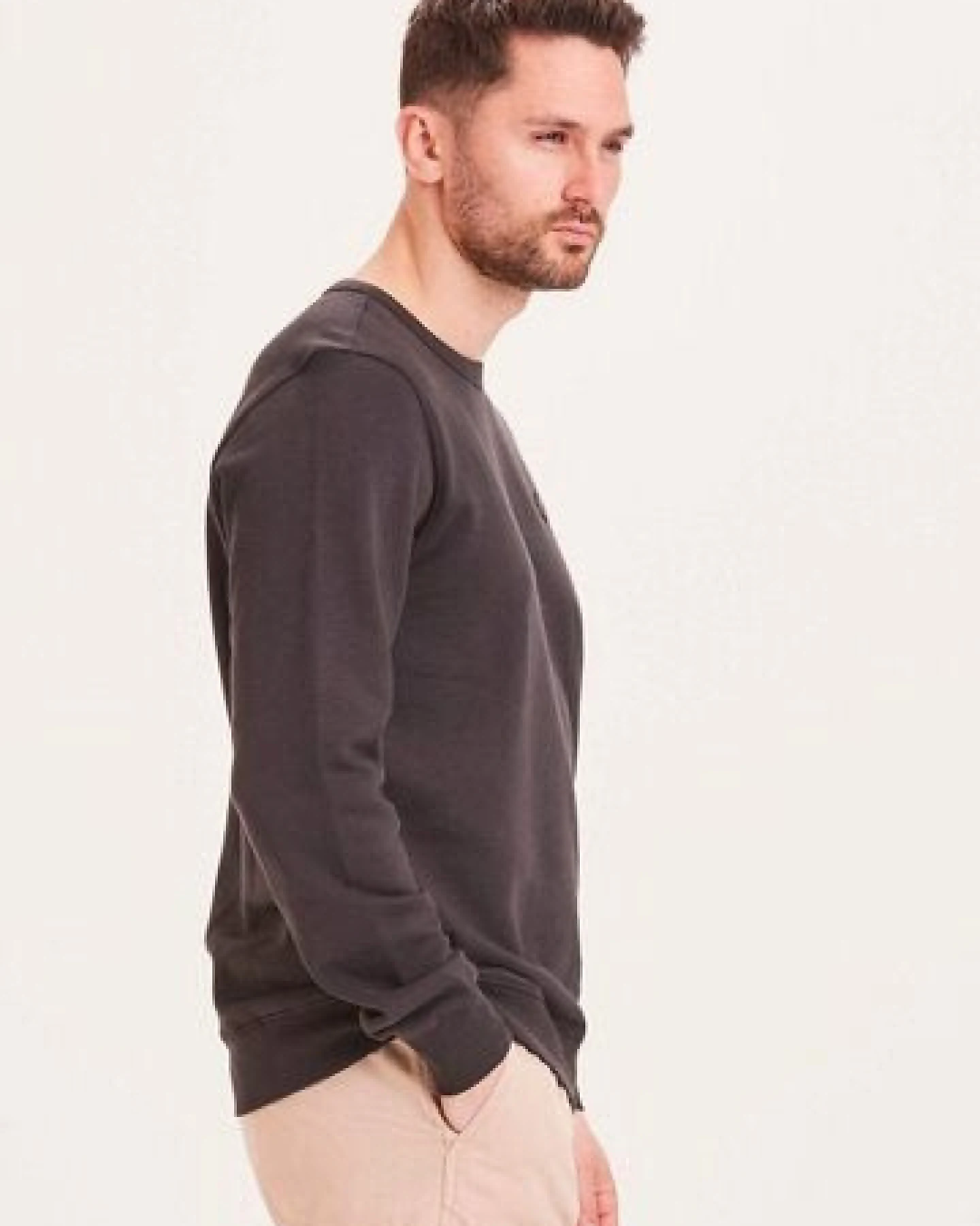 KnowledgeCotton Apparel Sweatshirt - ELM basic badge sweat - aus Bio-Baumwolle – Ansicht 4