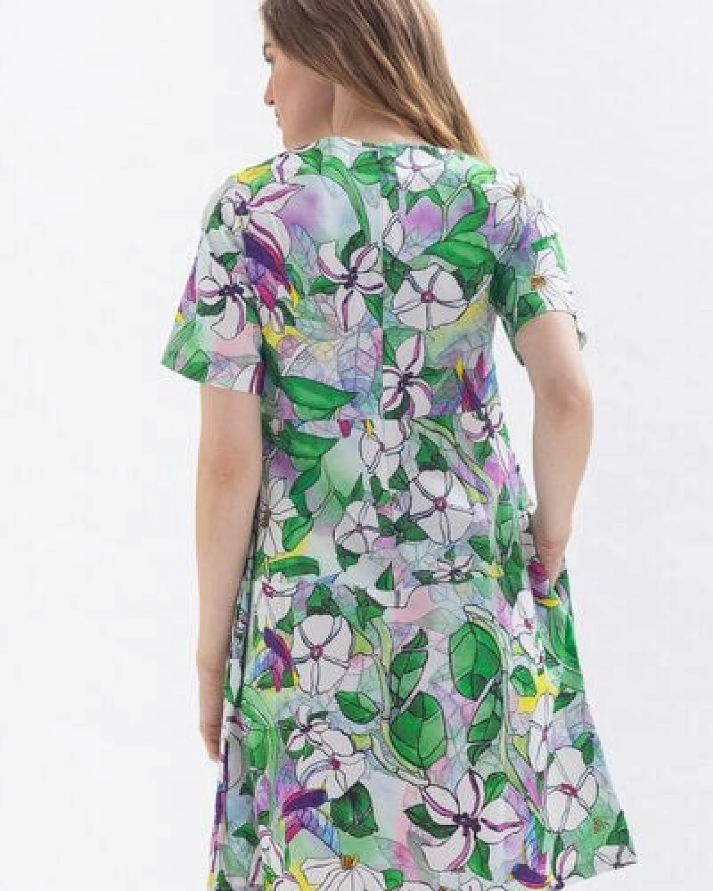 Studio Hertzberg Blumenkleid "EL-VIRAA" aus Bio Baumwolle & Lyocell – Ansicht 4