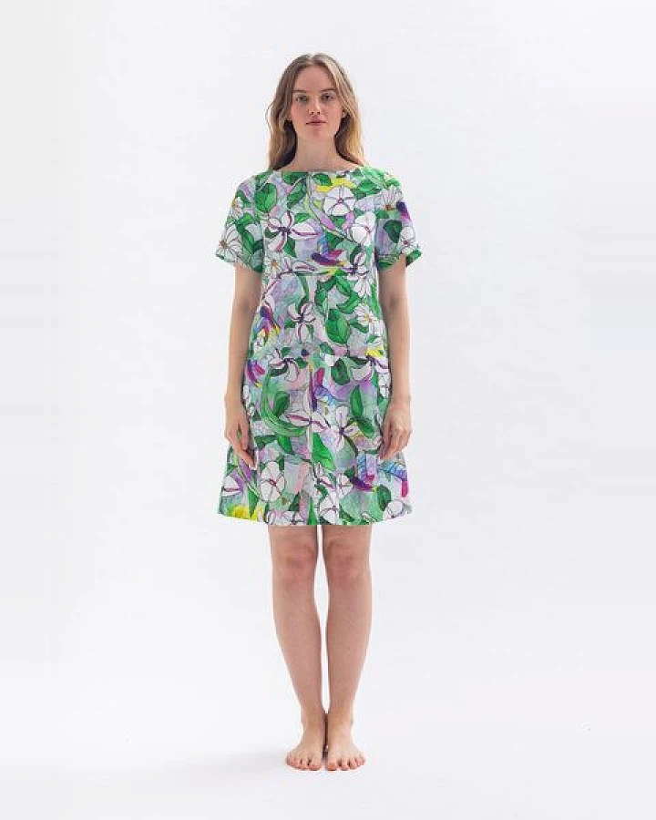 Studio Hertzberg Blumenkleid "EL-VIRAA" aus Bio Baumwolle & Lyocell