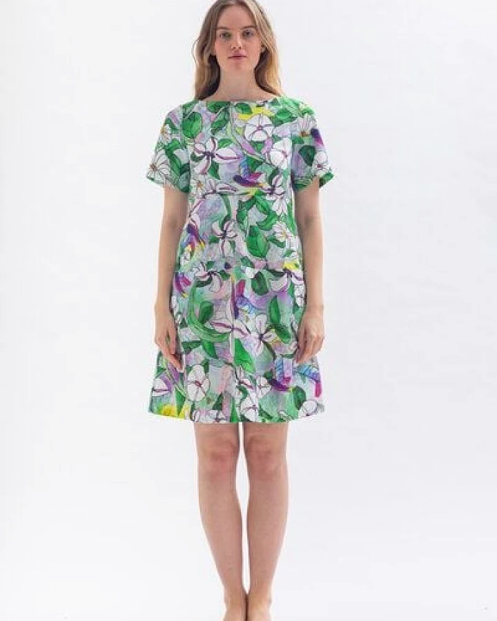 Studio Hertzberg Blumenkleid "EL-VIRAA" aus Bio Baumwolle & Lyocell